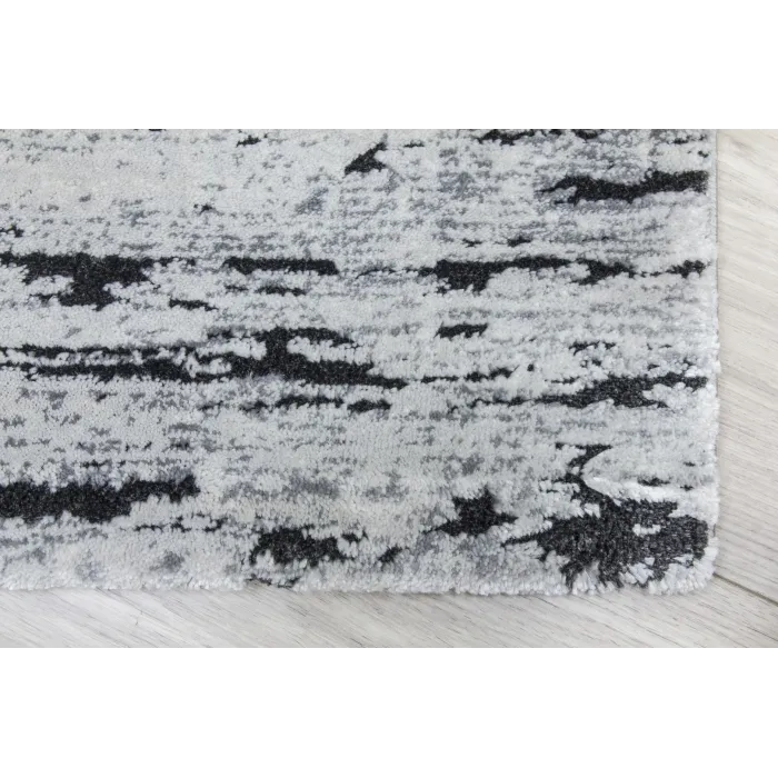 Rococo Crevassi Rug - Grey/Black | Murphy Furniture