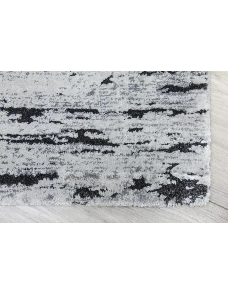 Rococo Crevassi Rug - Grey/Black | Murphy Furniture