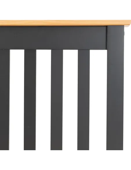 Monaco 3FT High End Bed - Grey/Oak Effect | Murphy Furniture