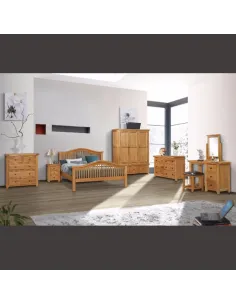 Lancaster 4FT6 Curved Bedframe - Solid O | Murphy Furniture 2