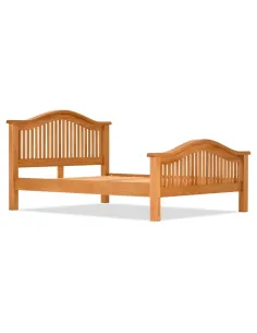 Lancaster 5FT Curved Bedframe - Solid Oak | Murphy Furniture