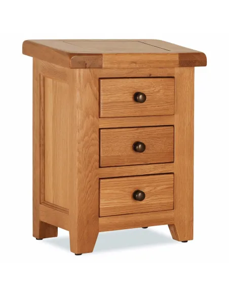 Lancaster 3 Drawer Bedside Locker - Soli | Murphy Furniture