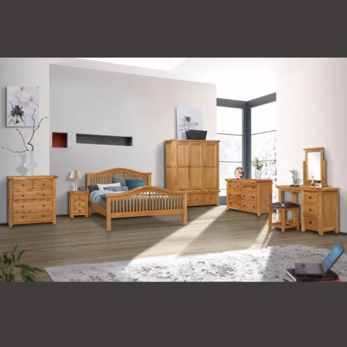 Lancaster 3 Drawer Bedside Locker - Soli | Murphy Furniture