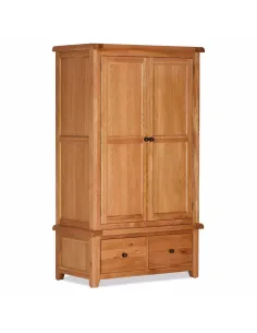 Lancaster 2 Door Wardrobe With Drawers - | Murphy Furniture