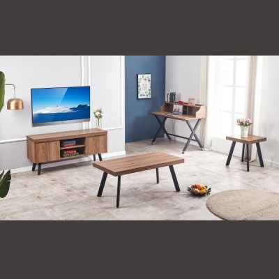Isla Wide TV Unit - Walnut | Murphy Furniture
