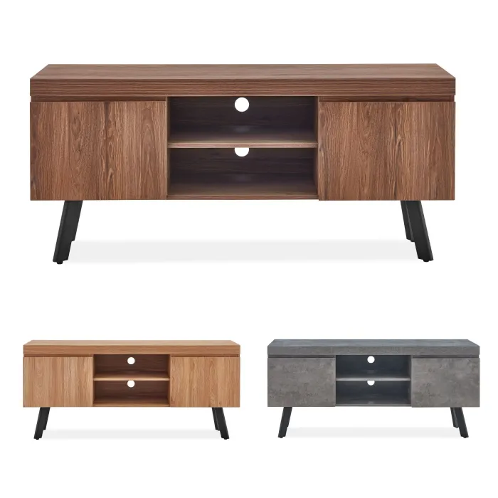 Isla Wide TV Unit - Walnut | Murphy Furniture