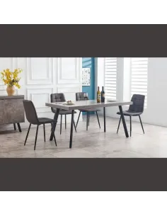 Isla 1.6m Dining Table - Grey | Murphy Furniture