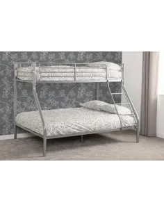 Tandi Triple Sleeper Bunk Bed - Silver | Murphy Furniture