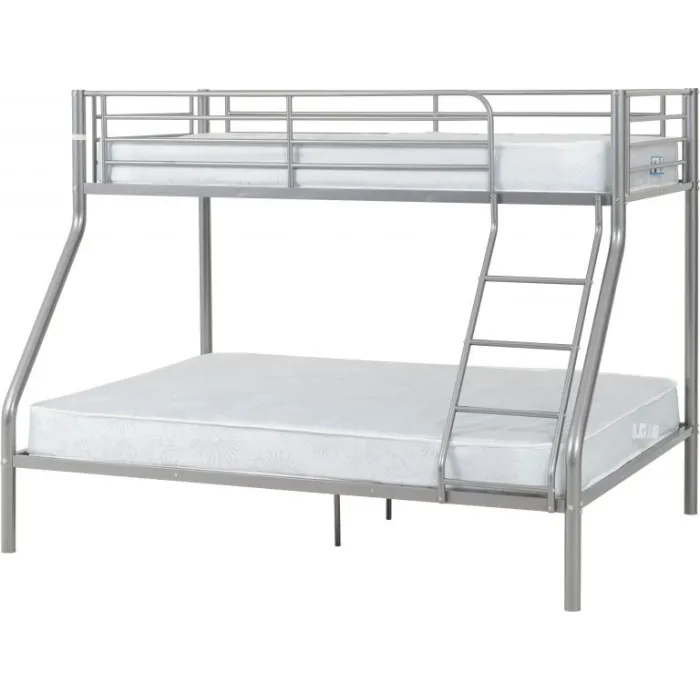 Tandi Triple Sleeper Bunk Bed - Silver | Murphy Furniture