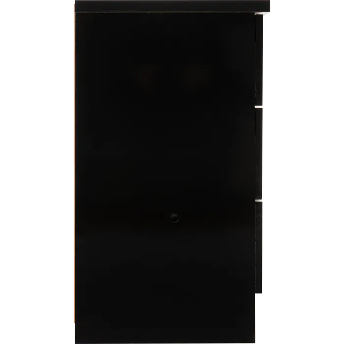 Nevada 3 Drawer Chest - Black  Gloss | Murphy Furniture