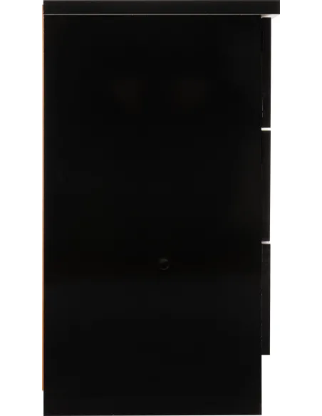 Nevada 3 Drawer Chest - Black  Gloss | Murphy Furniture