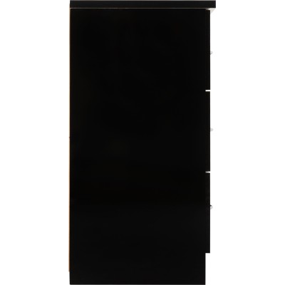 Nevada 6 Drawer Chest - Black  Gloss | Murphy Furniture