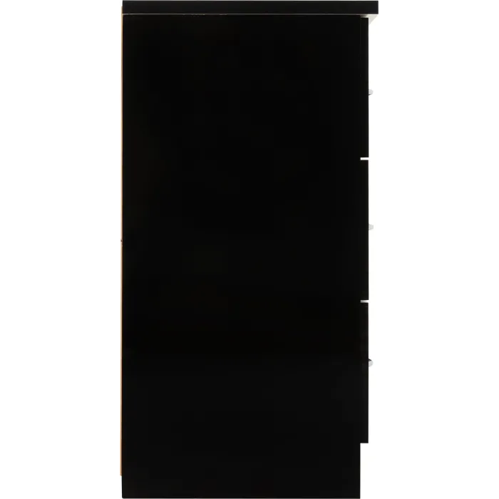Nevada 6 Drawer Chest - Black  Gloss | Murphy Furniture