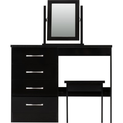 Nevada Dressing Table Set - Black  Gloss | Murphy Furniture