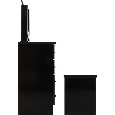 Nevada Dressing Table Set - Black  Gloss | Murphy Furniture