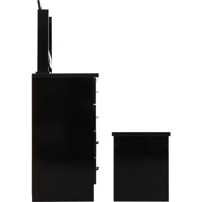 Nevada Dressing Table Set - Black  Gloss | Murphy Furniture