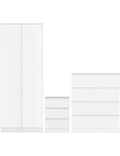 Malvern Trio Bedroom Set - White | Murphy Furniture