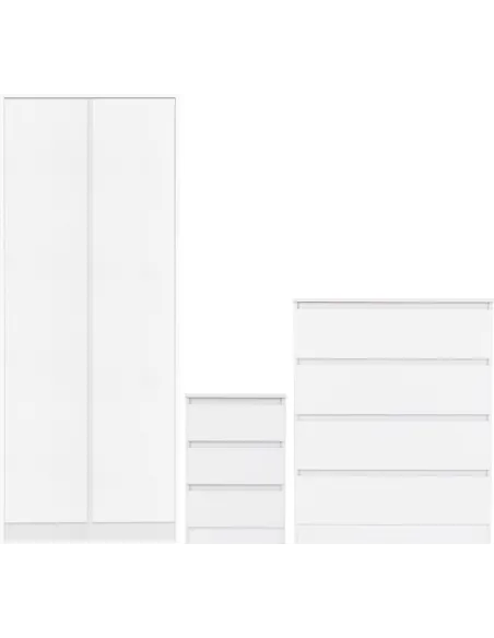 Malvern Trio Bedroom Set - White | Murphy Furniture