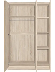 Malvern 3 Door Wardrobe - Sonoma Oak Eff | Murphy Furniture 2