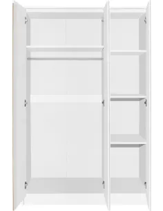 Malvern 3 Door Wardrobe - White | Murphy Furniture 2
