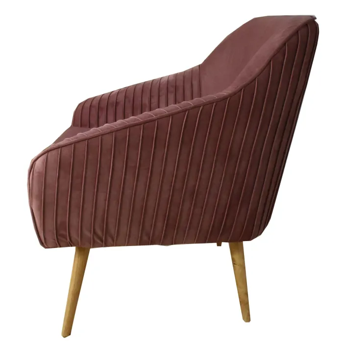 19079 Armchair - Pink Velvet | Murphy Furniture