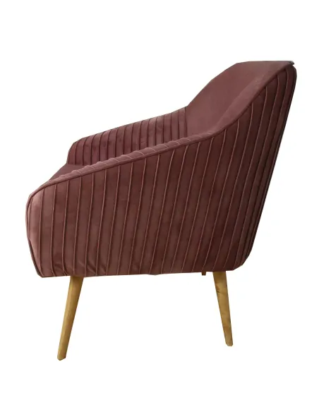 19079 Armchair - Pink Velvet | Murphy Furniture