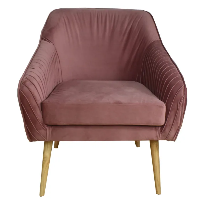 19079 Armchair - Pink Velvet | Murphy Furniture