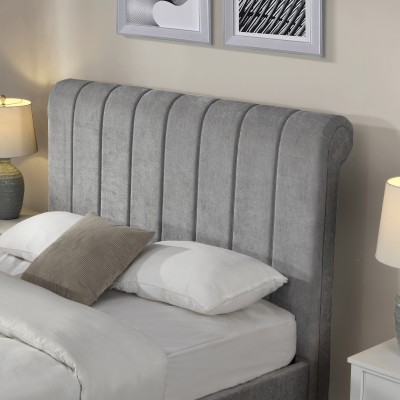 Carlow 5ft Side Gas Lift Bedframe - Grey | Murphy Furniture