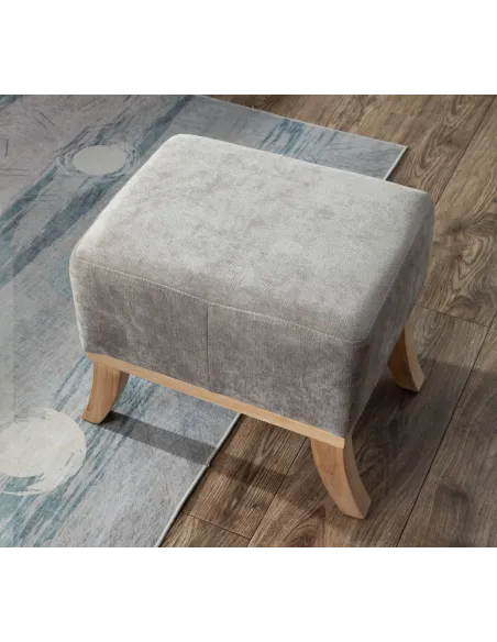 1986 Chair & Footstool - Light Grey | Murphy Furniture