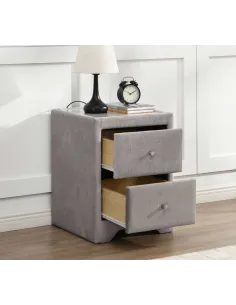 Kilkenny Bedside Locker - Silver | Murphy Furniture 2