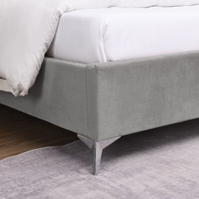 Mayo 4FT6 Bedframe - Grey Fabric | Murphy Furniture
