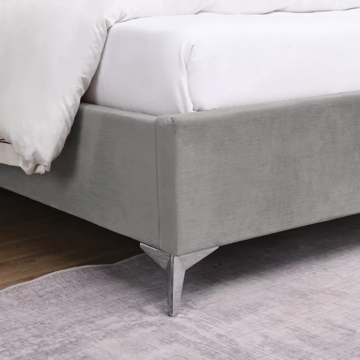 Mayo 4FT6 Bedframe - Grey Fabric | Murphy Furniture