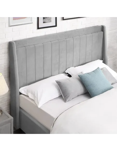 Mayo 4FT6 Bedframe - Grey Fabric | Murphy Furniture