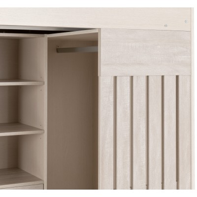 Jupiter High Sleeper Bed - White/Grey | Murphy Furniture