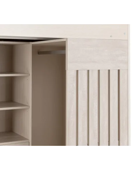 Jupiter High Sleeper Bed - White/Grey | Murphy Furniture
