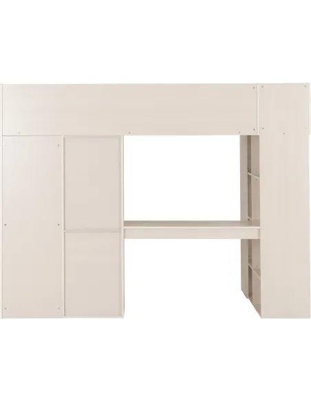Jupiter High Sleeper Bed - White/Grey | Murphy Furniture