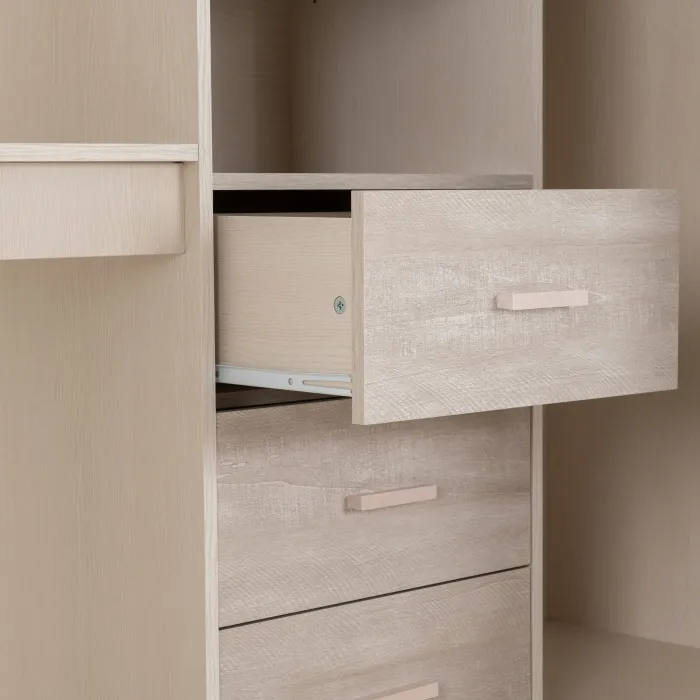 Jupiter High Sleeper Bed - White/Grey | Murphy Furniture