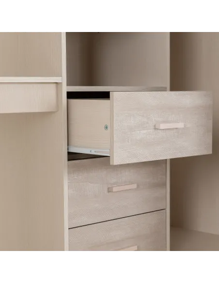 Jupiter High Sleeper Bed - White/Grey | Murphy Furniture