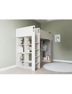 Jupiter High Sleeper Bed - White/Grey | Murphy Furniture 2