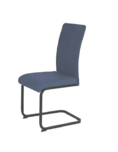 Liana Dining Chair - Blue PU/Black | Murphy Furniture