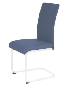 Liana Dining Chair - Blue PU/Chrome | Murphy Furniture