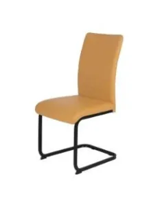 Liana Dining Chair - Yellow PU/Black | Murphy Furniture