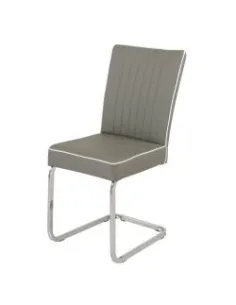 Bamberg Dining Chair - Dark Grey PU | Murphy Furniture