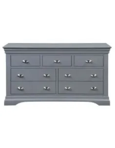 Daniella 3 + 4 Drawer Wide Chest - Dark | Murphy Furniture