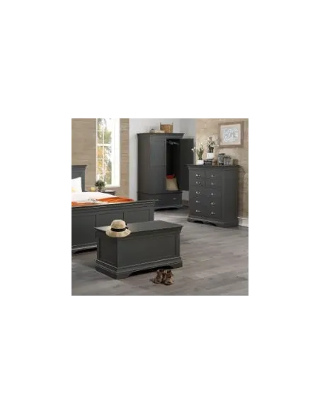 Daniella 3+4 Drawer Chest - Dark Grey | Murphy Furniture