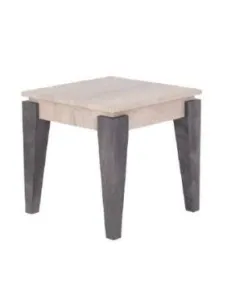 Milan Lamp Table - Grey/Light Oak | Murphy Furniture