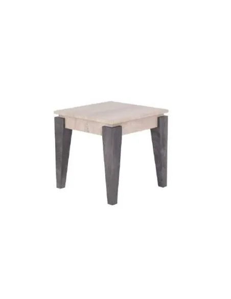 Milan Lamp Table - Grey/Light Oak | Murphy Furniture