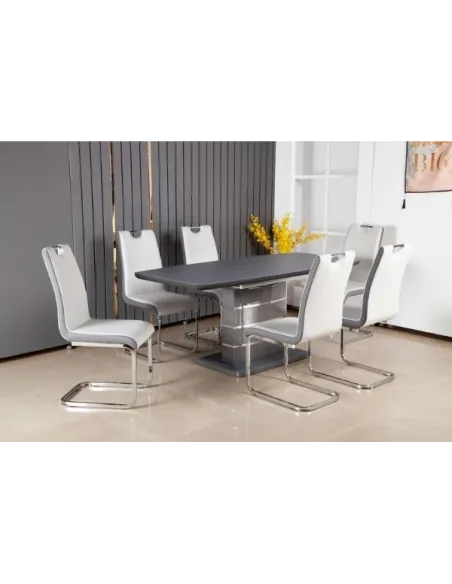 Modena Extending Dining Table - Dark Grey | Murphy Furniture