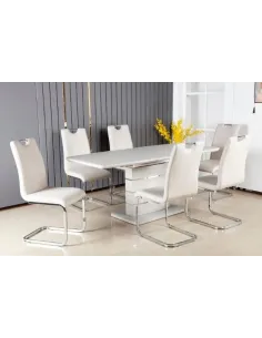 Modena Extending Dining Table - Light Gr | Murphy Furniture