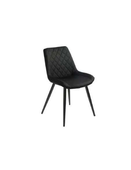 Silvia Dining Chair - Black PU | Murphy Furniture